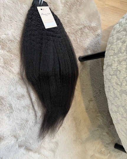 Lot de 3 Tissages Kinky straight  Cheveux 100 % Naturel  Cambodgiens  - Qualité 10A/ Lot de 3