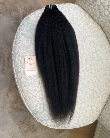 Lot de 3 Tissages Kinky straight  Cheveux 100 % Naturel  Cambodgiens  - Qualité 10A/ Lot de 3