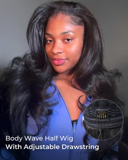 Perruque 3 en 1 Half Wig sans Lace , BodyWave