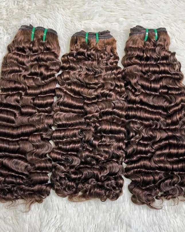 3 paquets Tissage boucle a eaux  – Cheveux Vierges Cambodgiens 10A/ waterwave