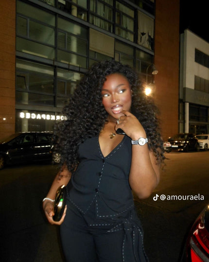 Lot de 3 paquets kinky Curly Hair 100% cheveux naturel