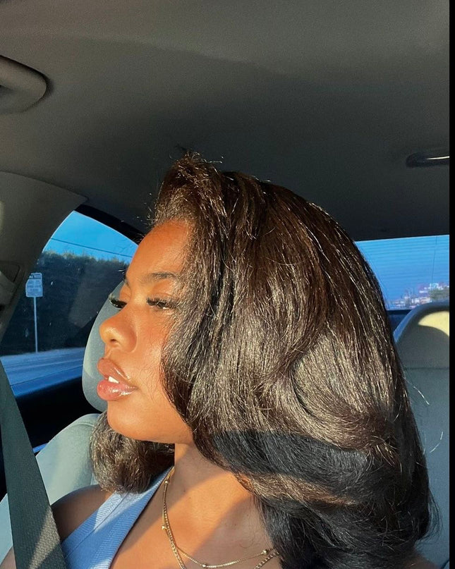 Perruques KinkyHair Short/ bob Closure HD lace 5X5