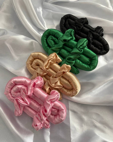 Tige de bouclage en satin sans chaleur