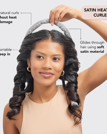 Tige de bouclage en satin sans chaleur