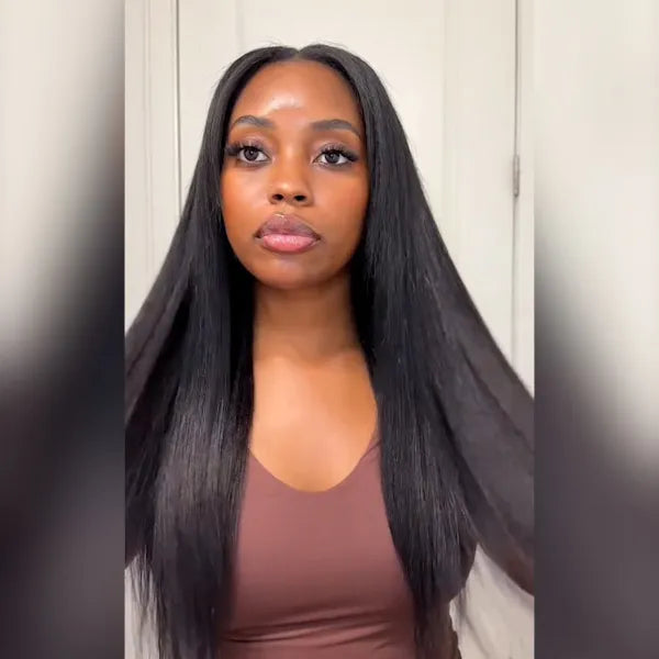 3 paquets 9A  Yaki hair  100% la texture naturelle “défrisée” cheveux yaki