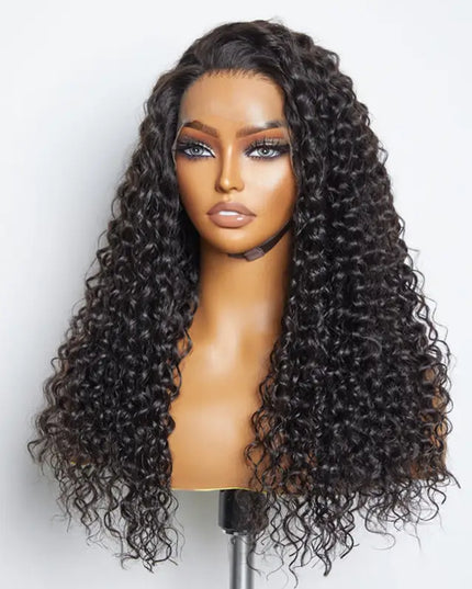 Curly Kinky , closure HD 5X5 Perruque à porter sans colle