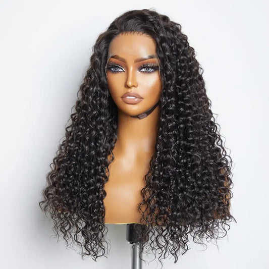 Curly Kinky , closure HD 5X5 Perruque à porter sans colle