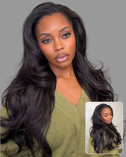 Demi  Perruques  Yaki – 100 % Cheveux Naturels /Half Wig
