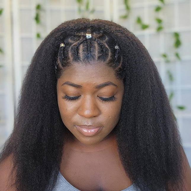 Half-Wig /Demi-perruques 3 en 1 Kinky lisse