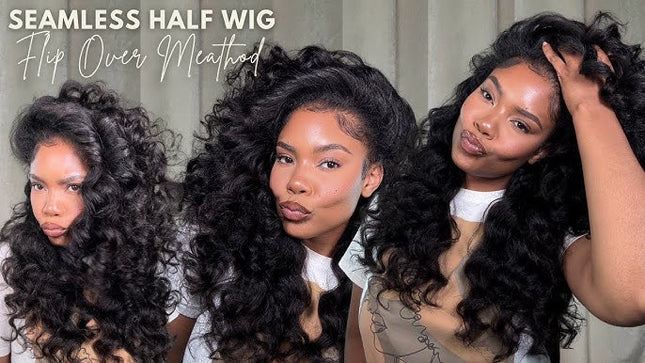 Half-Wig /Demi-perruques 3 en 1 Kinky lisse