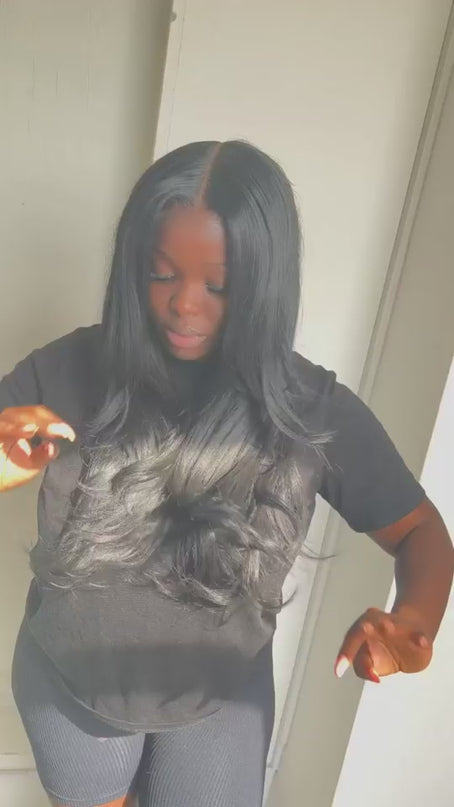 Closure tulle  HD transparents straight 4X4