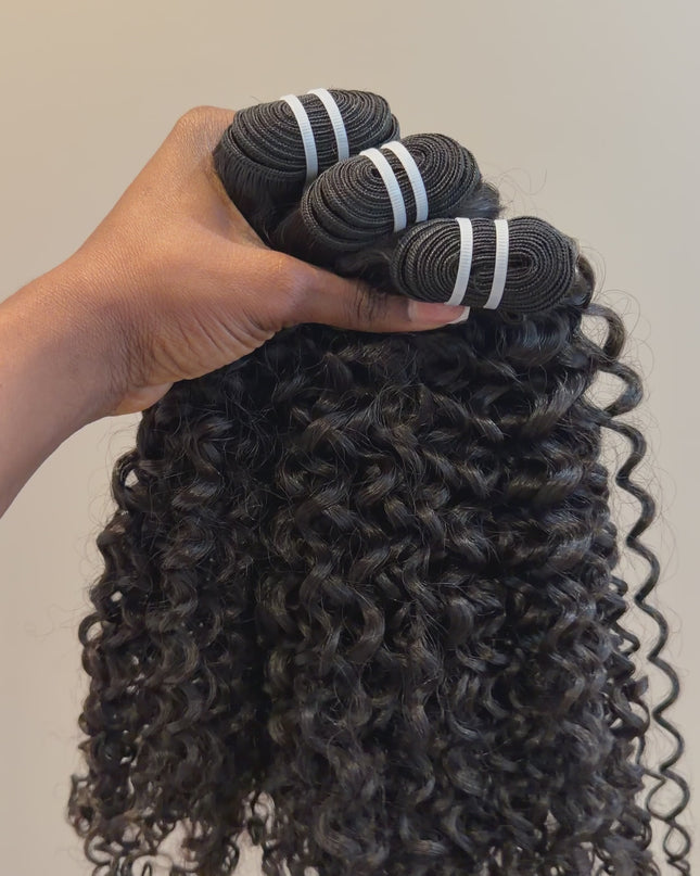 Lot de 4 Paquets Tissage Kinky Curly Afro 100% Naturel | ChezFortuneHair