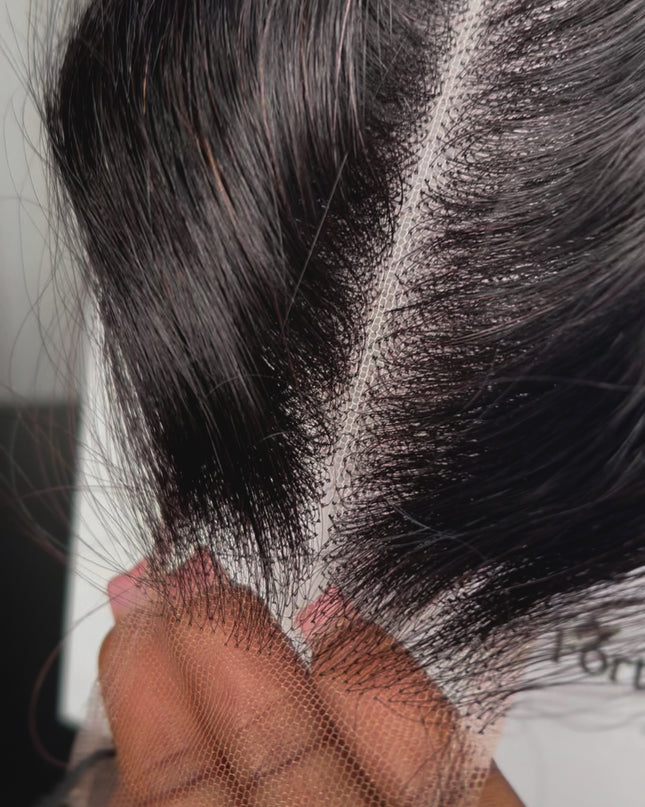 Closure tulle  HD transparents straight 4X4