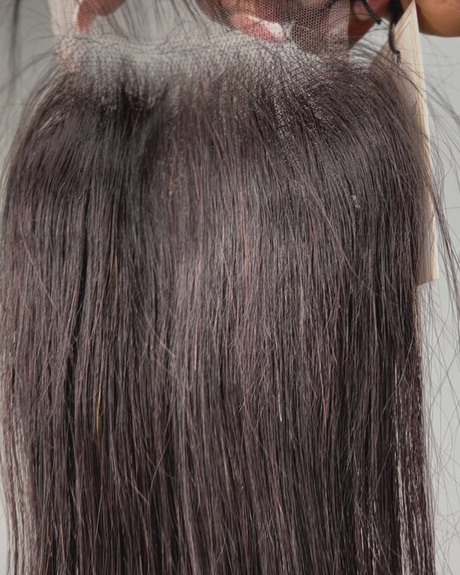Closure tulle  HD transparents straight 4X4
