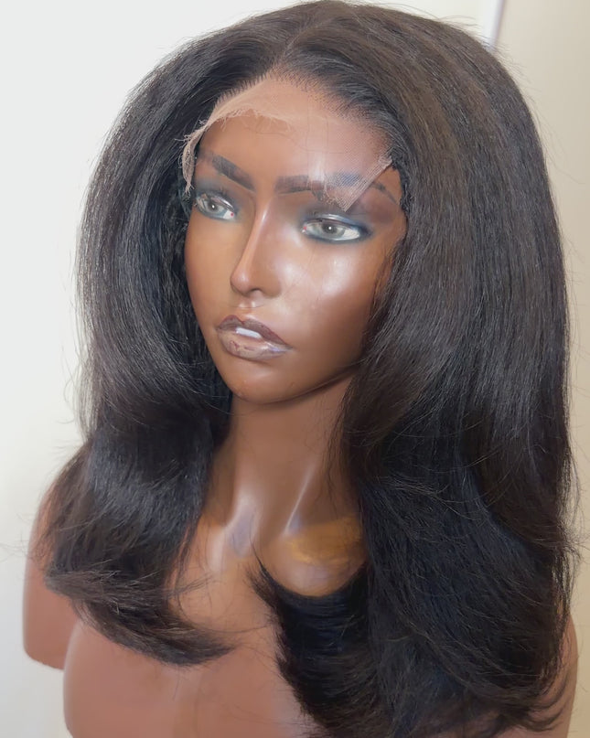 Perruques KinkyHair Short/ bob Closure HD lace 5X5