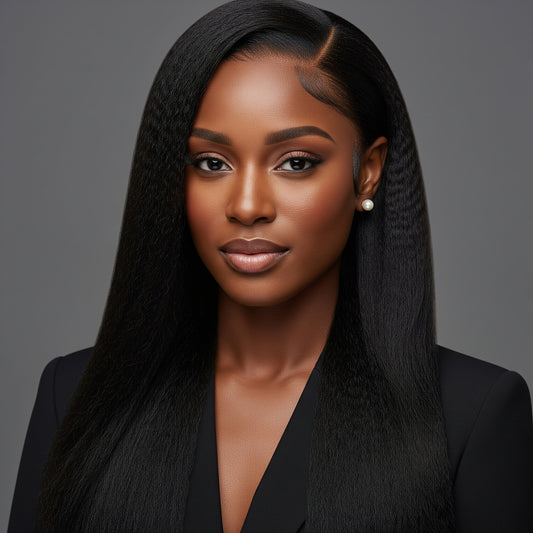 kinky closure lace  5x5 / 10A/HD/transparent/14'