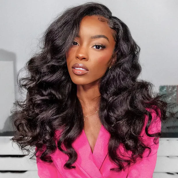 Half-Wig /Demi-perruques 3 en 1 Kinky straight  lisse/ flip over